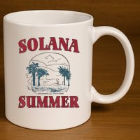 Solana Summer 11oz C Handle Ceramic Mug