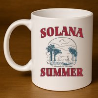 Solana Summer 11oz C Handle Ceramic Mug