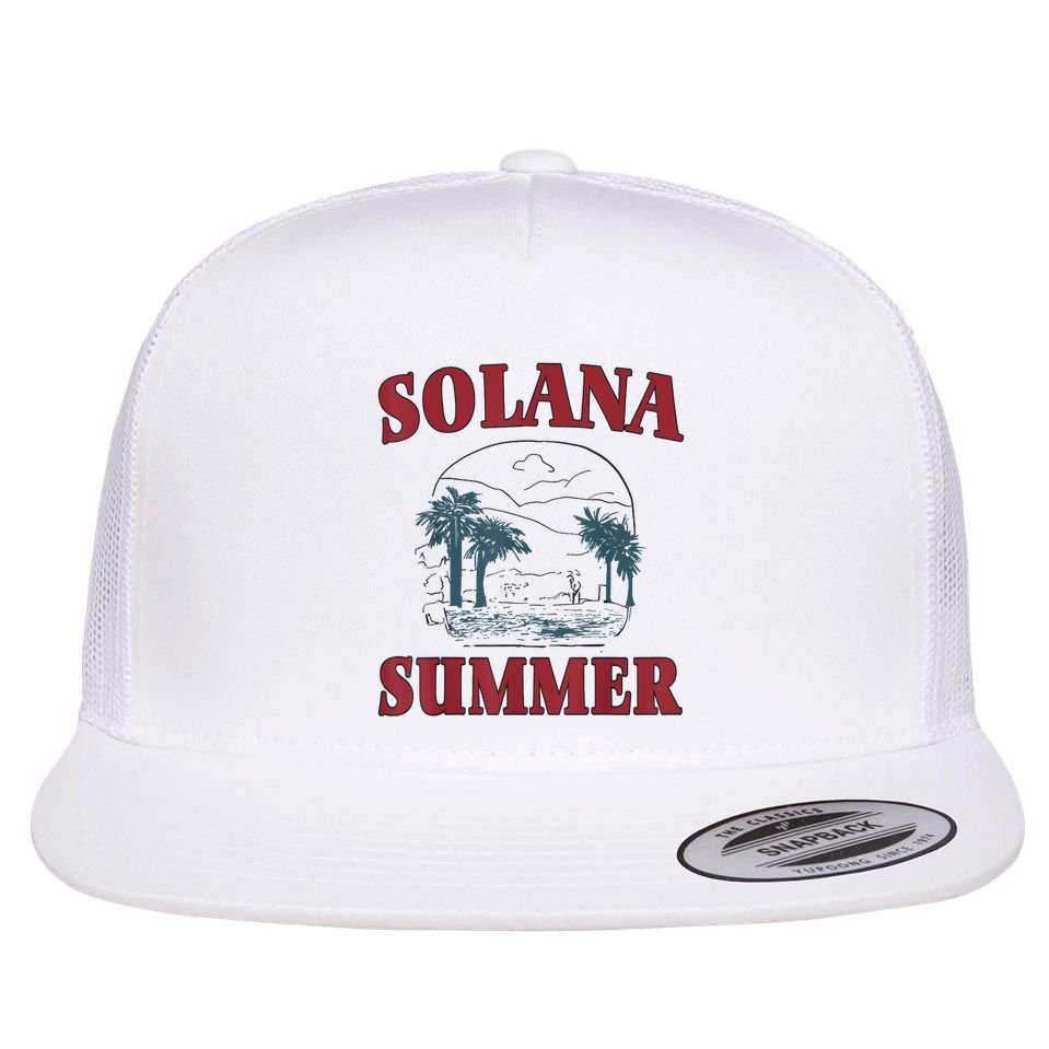 Solana Summer Flat Bill Trucker Hat