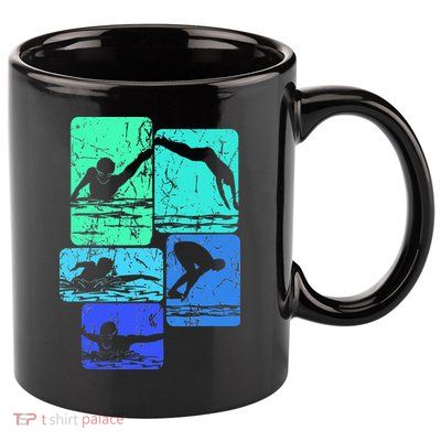 Swimming Swimmers 11oz C Handle Ceramic Mug