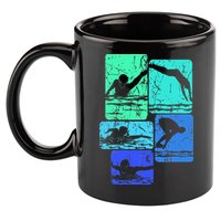 Swimming Swimmers 11oz C Handle Ceramic Mug