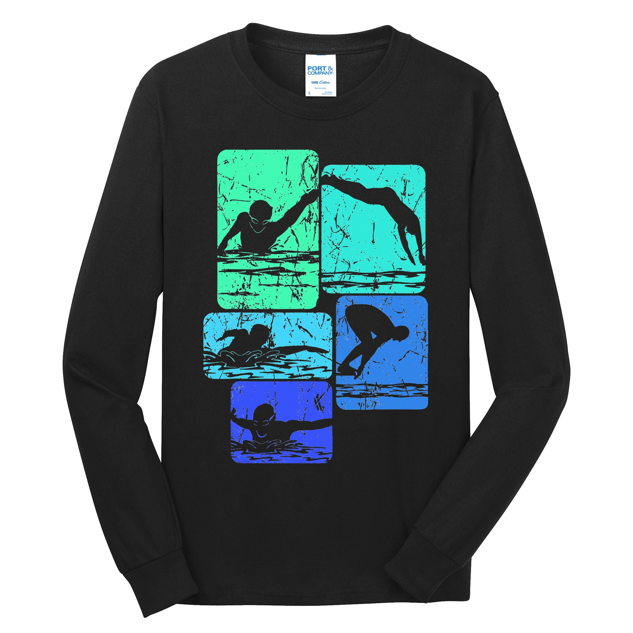 Swimming Swimmers Tall Long Sleeve T-Shirt