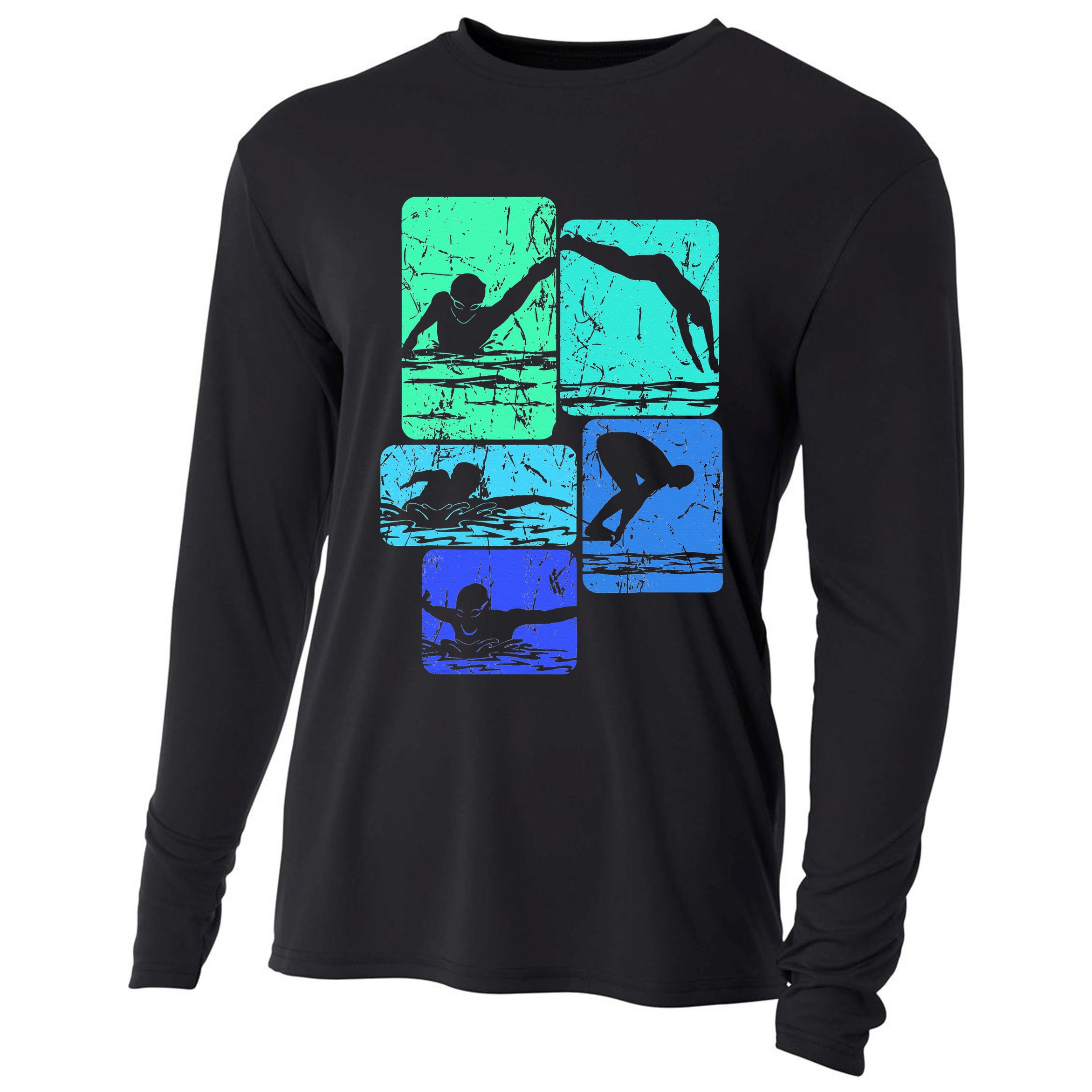 Swimming Swimmers Cooling Performance Long Sleeve Crew