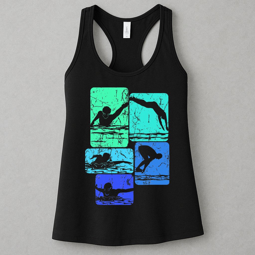 Swimming Swimmers Womens Tank Top