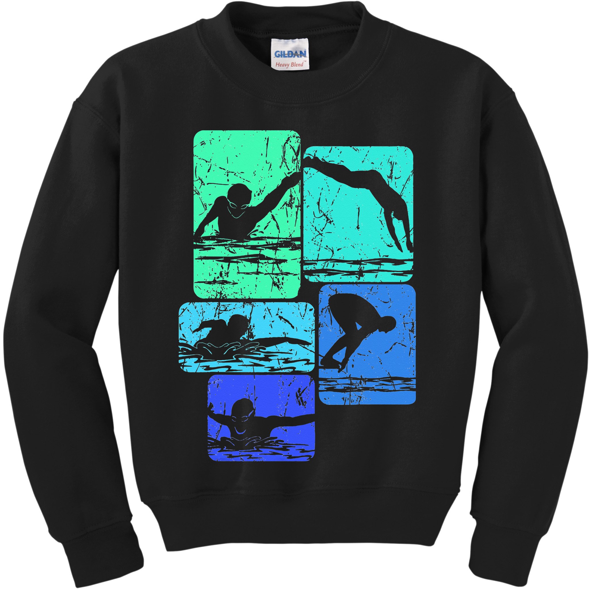 Swimming Swimmers Kids Sweatshirt