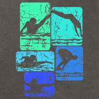 Swimming Swimmers Cotton Canvas Backpack