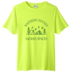 Soothing Sounds Sacred Spaces Sound Therapy Healing Camping Tall Fusion ChromaSoft Performance T-Shirt