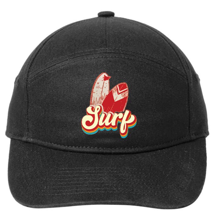 Surfing Surf Surfing Lover 7-Panel Snapback Hat