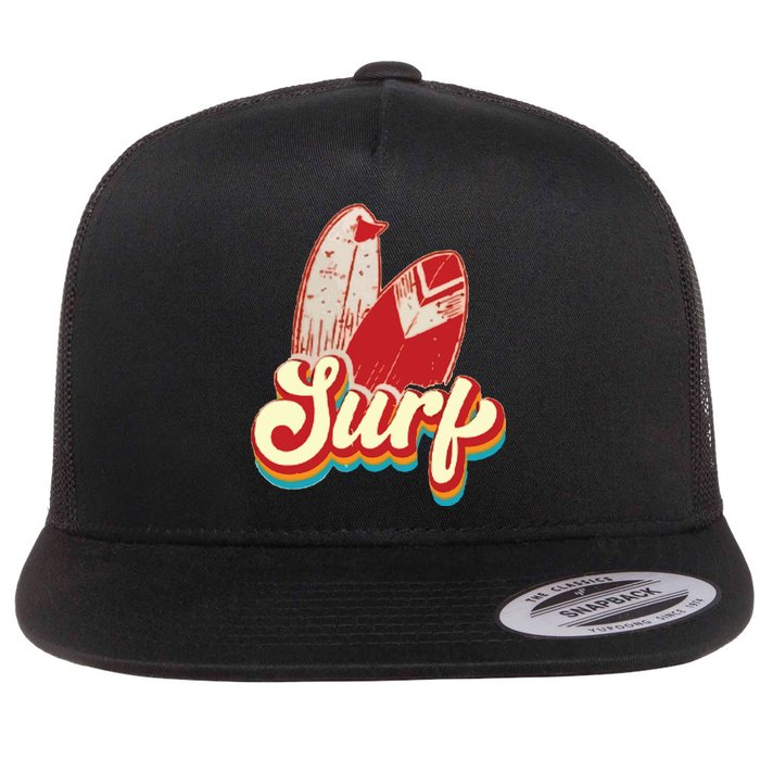 Surfing Surf Surfing Lover Flat Bill Trucker Hat