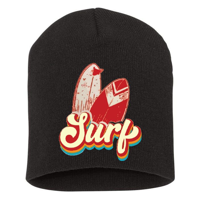 Surfing Surf Surfing Lover Short Acrylic Beanie