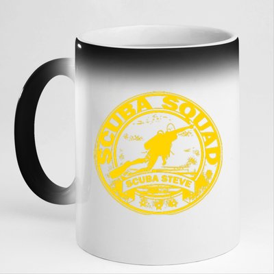 Scuba Steve Scuba Squad 11oz Black Color Changing Mug