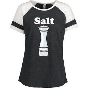 Salt Shaker Salt And Pepper Bff Matching Halloween Costume Funny Gift Enza Ladies Jersey Colorblock Tee