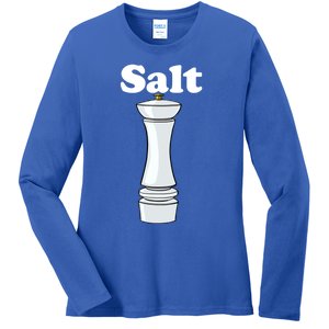 Salt Shaker Salt And Pepper Bff Matching Halloween Costume Funny Gift Ladies Long Sleeve Shirt