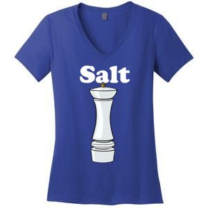 Salt Shaker Salt And Pepper Bff Matching Halloween Costume Funny Gift Women's V-Neck T-Shirt