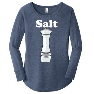 Salt Shaker Salt And Pepper Bff Matching Halloween Costume Funny Gift Women's Perfect Tri Tunic Long Sleeve Shirt