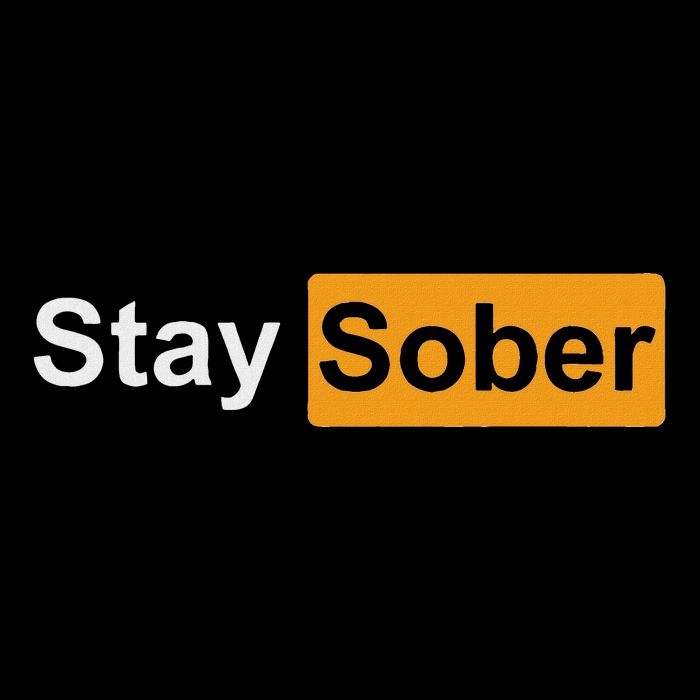 Stay Sober Drawstring Bag