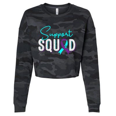 Support Squad Support Suicide Prevention Awareness Gift Cropped Pullover Crew