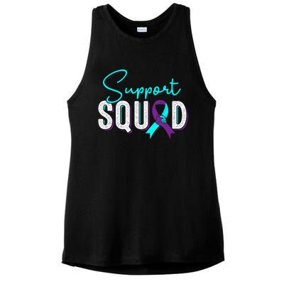 Support Squad Support Suicide Prevention Awareness Gift Ladies PosiCharge Tri-Blend Wicking Tank