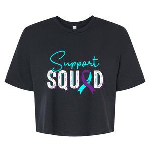 Support Squad Support Suicide Prevention Awareness Gift Bella+Canvas Jersey Crop Tee