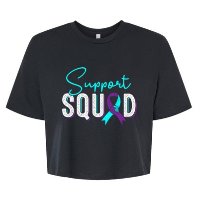 Support Squad Support Suicide Prevention Awareness Gift Bella+Canvas Jersey Crop Tee