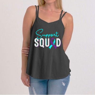 Support Squad Support Suicide Prevention Awareness Gift Women's Strappy Tank