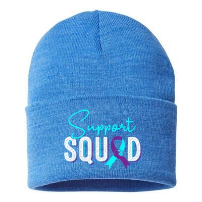 Support Squad Support Suicide Prevention Awareness Gift Sustainable Knit Beanie