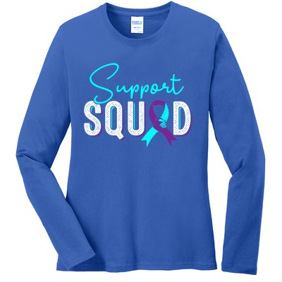 Support Squad Support Suicide Prevention Awareness Gift Ladies Long Sleeve Shirt