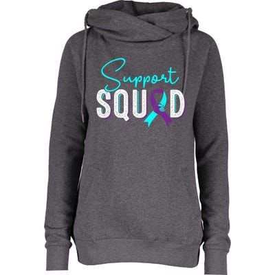 Support Squad Support Suicide Prevention Awareness Gift Womens Funnel Neck Pullover Hood