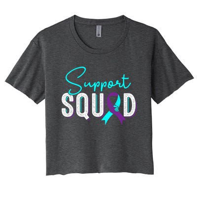 Support Squad Support Suicide Prevention Awareness Gift Women's Crop Top Tee