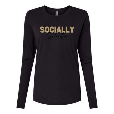 Socially Selective Womens Cotton Relaxed Long Sleeve T-Shirt