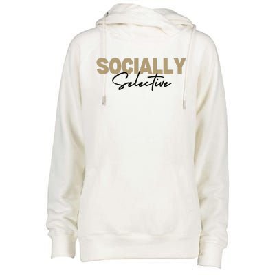 Socially Selective Womens Funnel Neck Pullover Hood