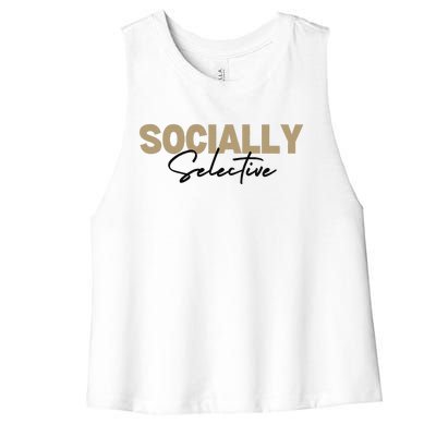 Socially Selective Women's Racerback Cropped Tank