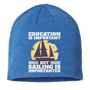 Sailer Saying Sailing Joke Boating Gift Sustainable Beanie