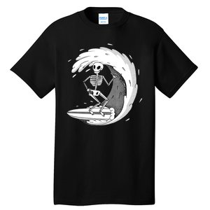 Surfing Skeleton Tall T-Shirt