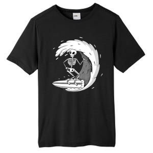 Surfing Skeleton Tall Fusion ChromaSoft Performance T-Shirt