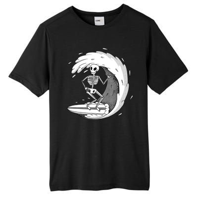 Surfing Skeleton Tall Fusion ChromaSoft Performance T-Shirt