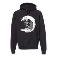 Surfing Skeleton Premium Hoodie