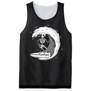 Surfing Skeleton Mesh Reversible Basketball Jersey Tank