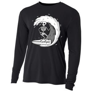 Surfing Skeleton Cooling Performance Long Sleeve Crew