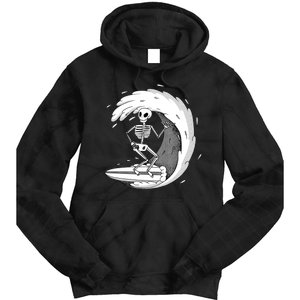 Surfing Skeleton Tie Dye Hoodie