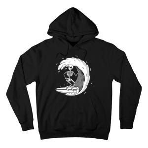 Surfing Skeleton Tall Hoodie