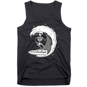 Surfing Skeleton Tank Top