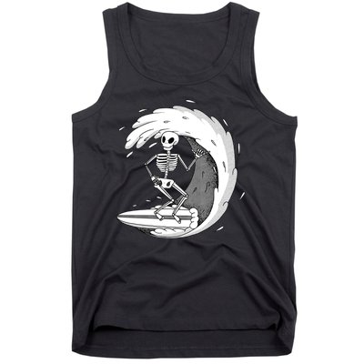 Surfing Skeleton Tank Top