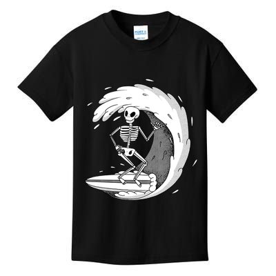 Surfing Skeleton Kids T-Shirt