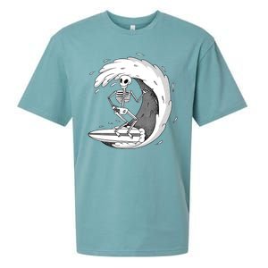 Surfing Skeleton Sueded Cloud Jersey T-Shirt