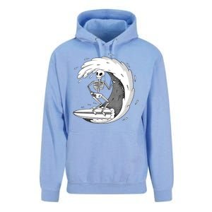 Surfing Skeleton Unisex Surf Hoodie