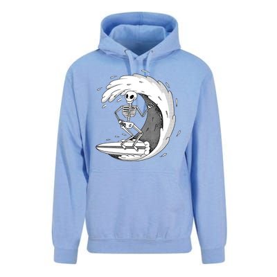 Surfing Skeleton Unisex Surf Hoodie