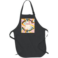 Stay Spooky Stay Groovy Halloween Full-Length Apron With Pockets