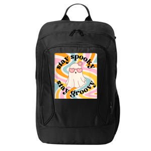 Stay Spooky Stay Groovy Halloween City Backpack