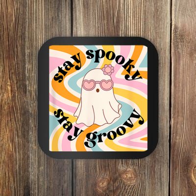 Stay Spooky Stay Groovy Halloween Coaster